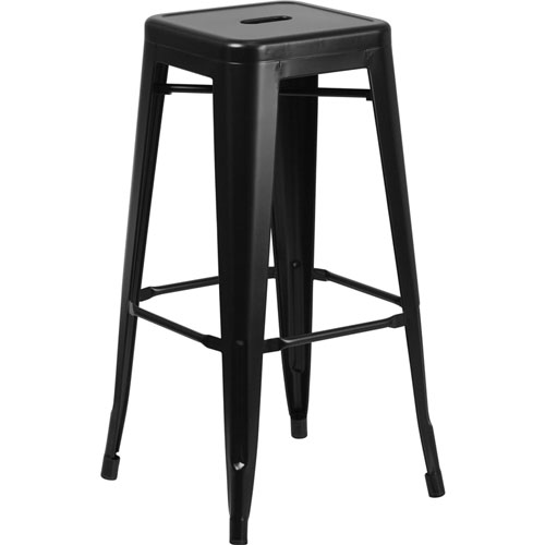 Black Metal Bar Stools