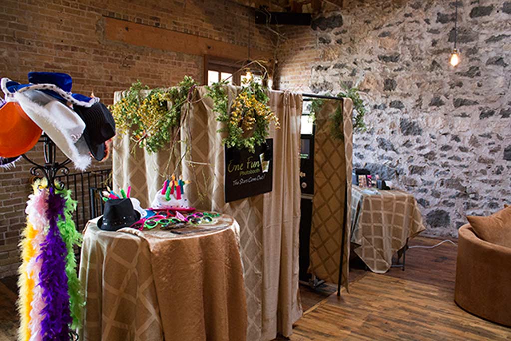 Enclosed photo booth