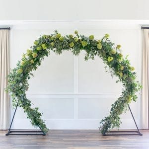 Black Twisted Steel Hexagon Arch