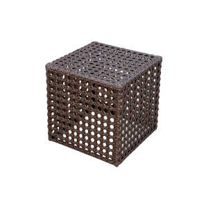 Gray Wicker Cubes