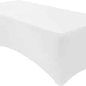4' White Spandex Table Cover