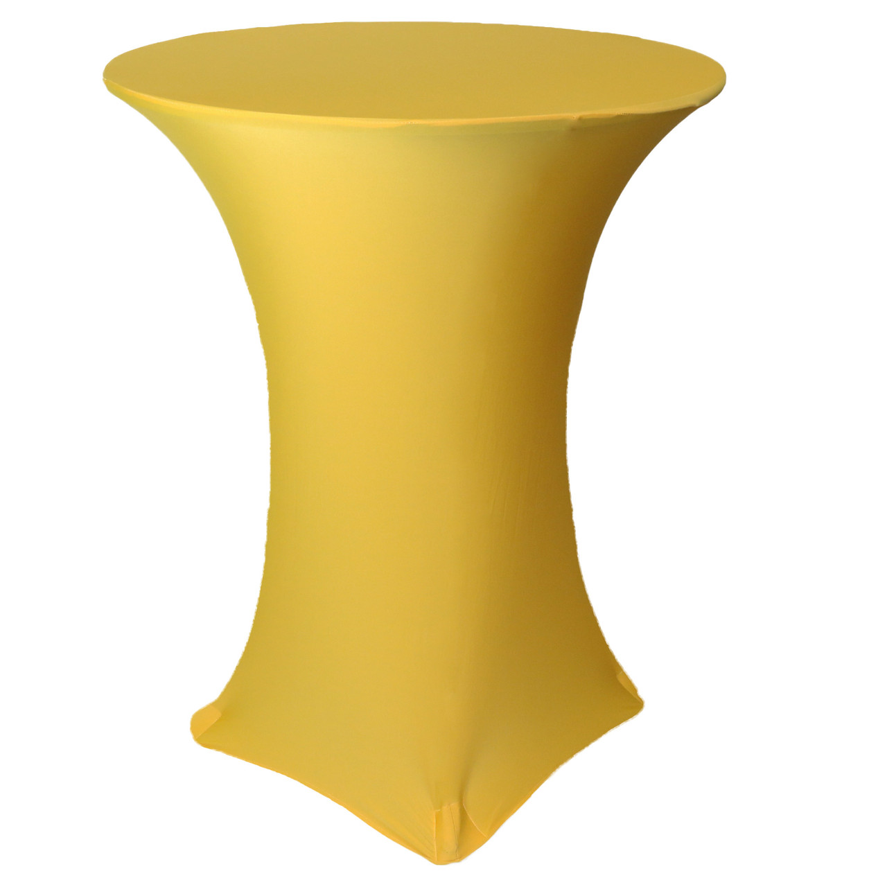 Gold Spandex Cocktail Table Cover