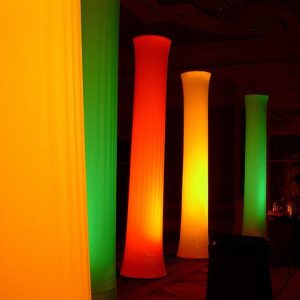 14 Foot Tall Spandex Curved Columns