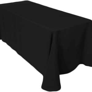 114 Black Poly-Cotton Linens