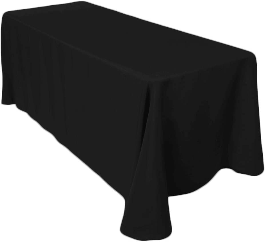 114 Black Poly-Cotton Linens