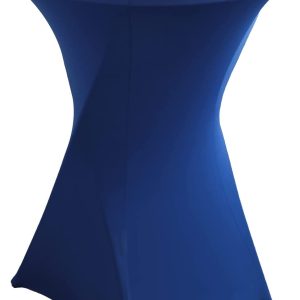 Blue Spandex Cocktail Table Covers