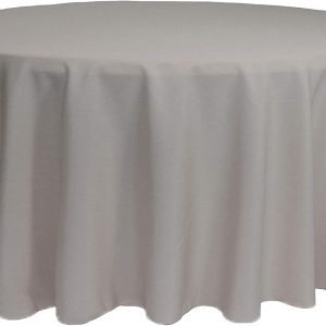 120 Gray Poly Round Linen