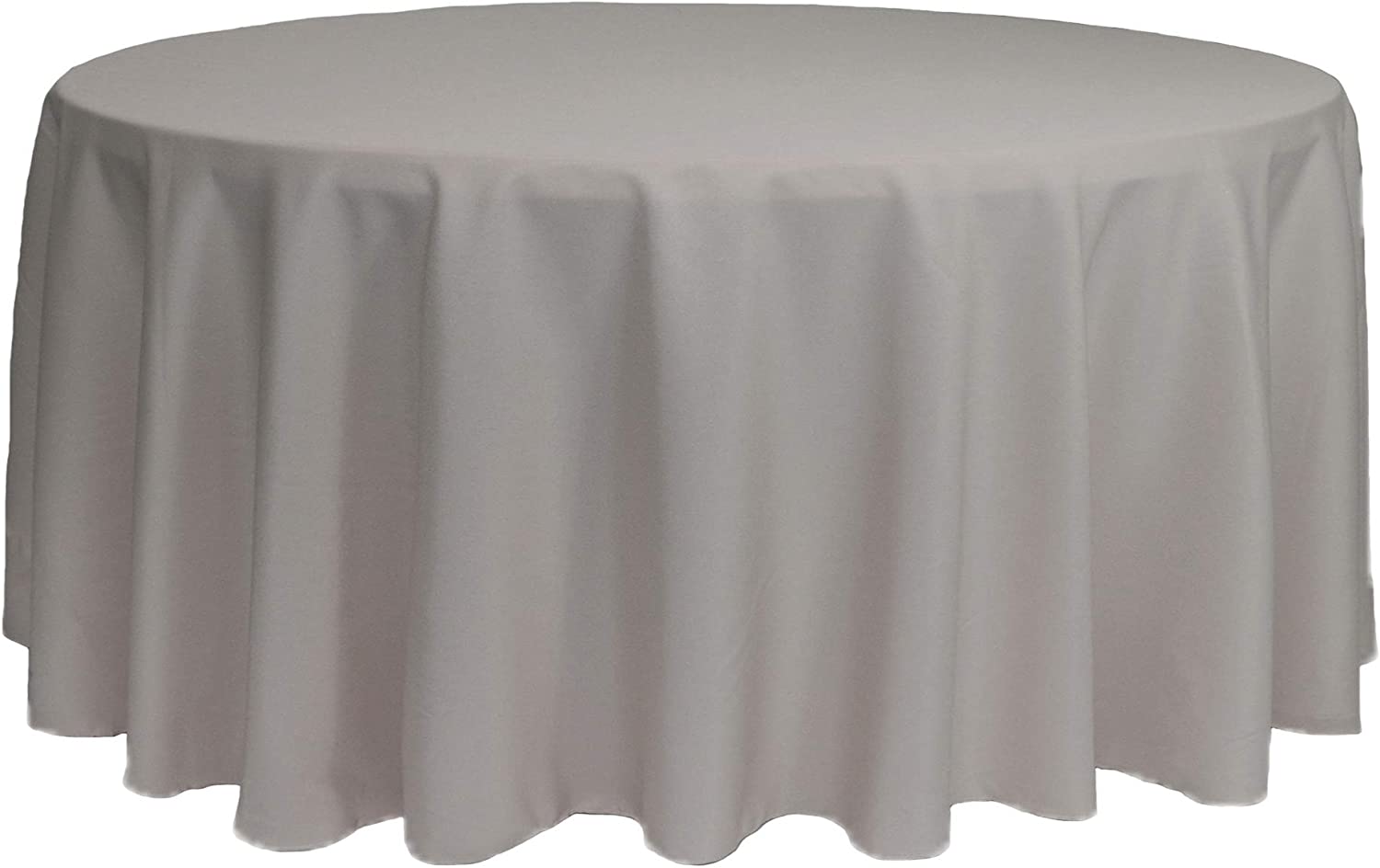 120 Gray Poly Round Linen