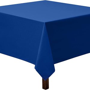 90x90 Royal Blue Poly-Cotton Linen