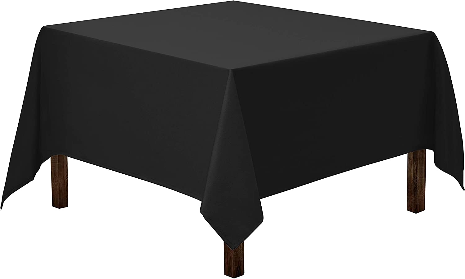85x85 Black Poly-Cotton Linen