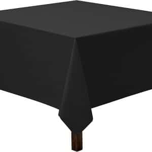 108 Black Poly-Cotton Linen