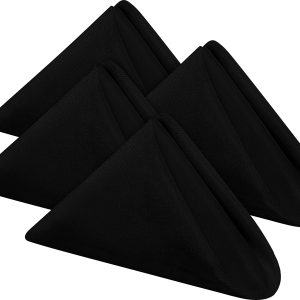 Black Poly Cotton Napkins