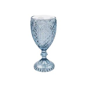 Carousel Dusty Blue Vintage Goblet