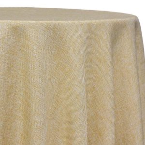 120 Round Natural Burlap Style Linen