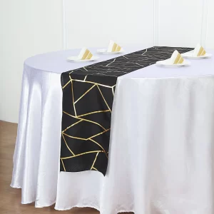 Black & Gold Gatsby Table Runners