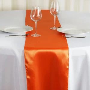Orange Satin Runners