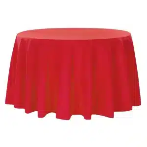 120 Red Polyester Round Linens