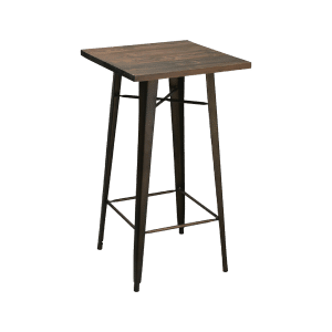 Rustic Wood Top Cocktail Table
