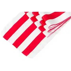 Red and White Striped Runner