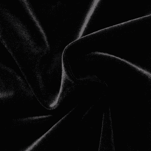 6.5' Tall Velour Black Drapes