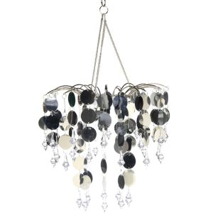 12x12 Silver disc Chandelier