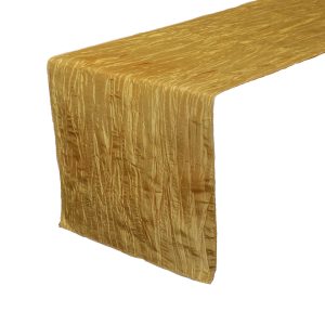 Gold Crinkle Taffeta Runner