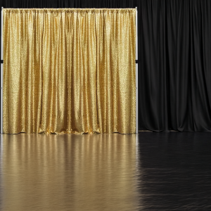 Gold Sequin Drapes