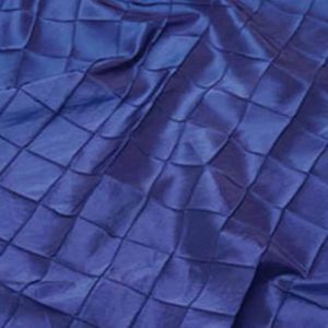 90x90 Royal Blue Pintuck Linen