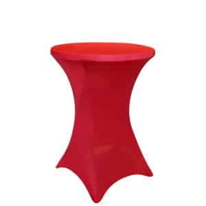 Red Spandex Cocktail Table Cover