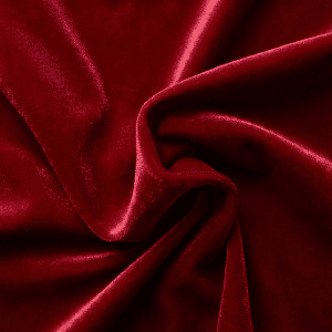 10 ft Red Velour Drapes
