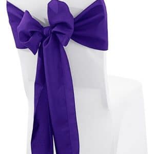 Purple Chair Sashes