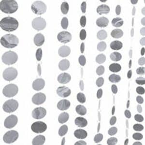 12 ft Hanging Silver Disc Backdrop