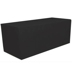 6ft Black Fitted Linens