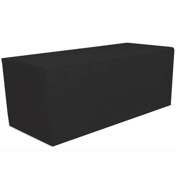 6ft Black Fitted Linens