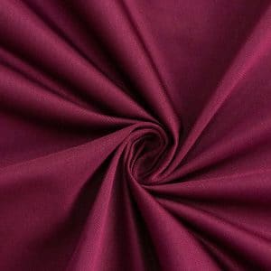 85x85 Burgundy Poly-Cotton Linen