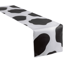 Cow Print Satin Runner